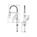 Hansgrohe 04792800 Joleena Single Handle Semi Pro Kitchen Faucet Steel Optic 2