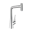 Hansgrohe 73820001 Metris Select Kitchen Faucet 2 Spray Pull Out Chrome 1