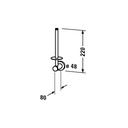 Duravit 009915 D Code Spare Paper Holder Chrome 2