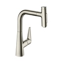 Hansgrohe 72824801 Talis Select S Prep Kitchen Faucet 2 Spray Pull Out Steel Optic 1