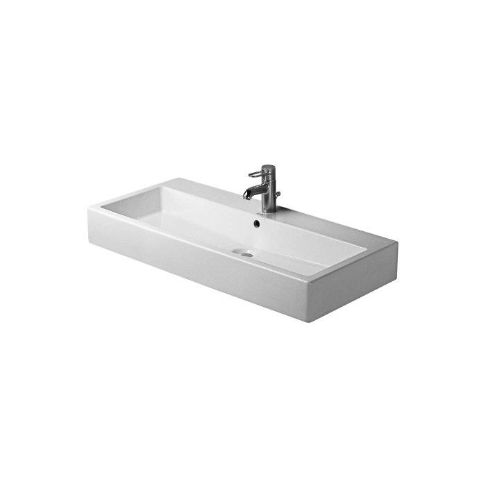 Duravit 045410 Vero Furniture Washbasin One Faucet Hole White WonderGliss 1