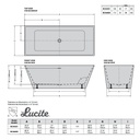 Fleurco BCA6829 Calando Grande Acrylic Bathtub White 2