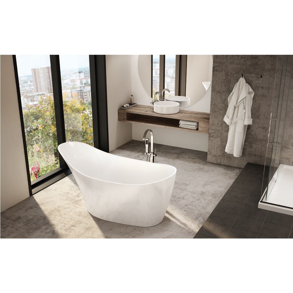 Fleurco BMO6431 Molto Acrylic Bathtub White 1