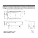 Fleurco BAL6731 Alto Grande Acrylic Bathtub White 2