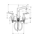Hansgrohe 31331001 Metropol Classic Widespread Faucet 160 Chrome 3