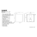 Fleurco MSU3636 Sunrize 36 X 36 Mirror With Defogger 2