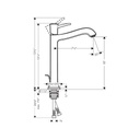 Hansgrohe 31303821 Metropol Classic Single Hole Faucet 260 Brushed Nickel 2