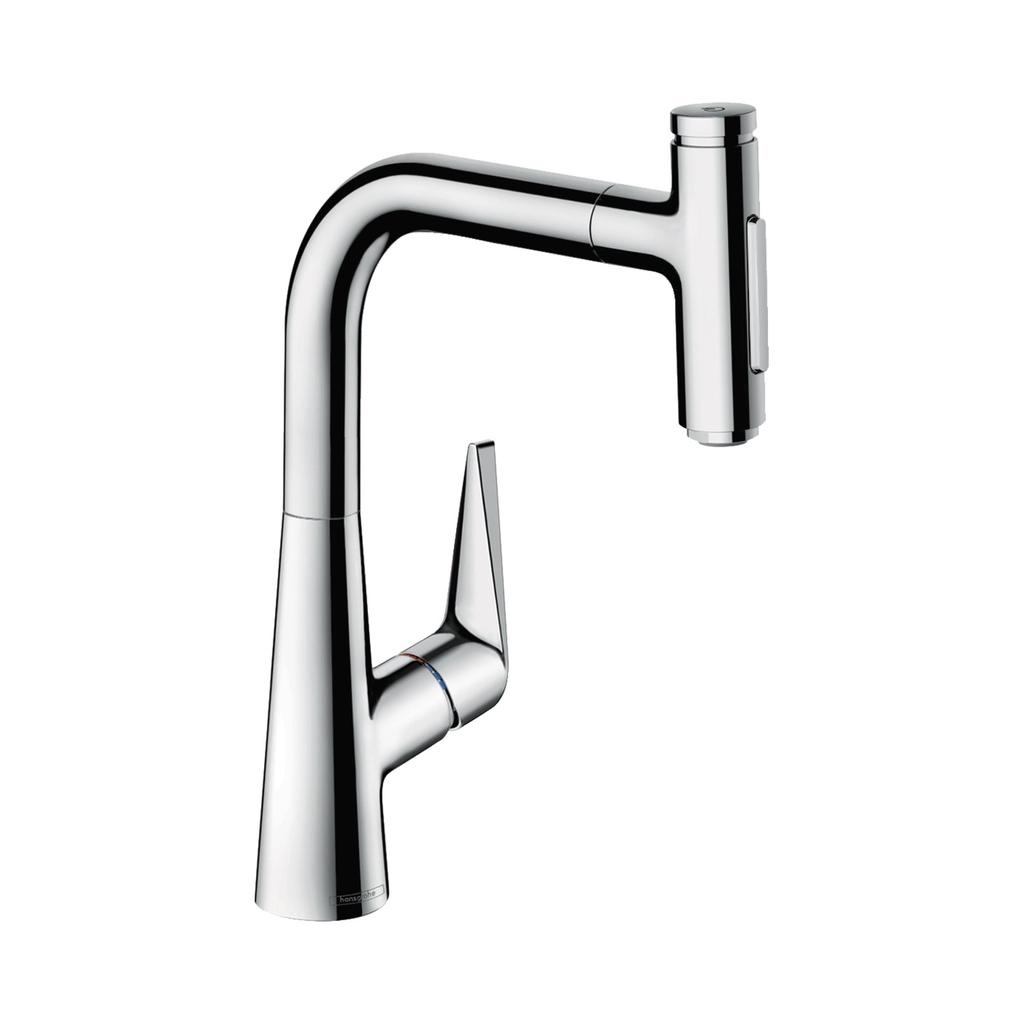 Hansgrohe 72824001 Talis Select S Prep Kitchen Faucet 2 Spray Pull Out Chrome 1
