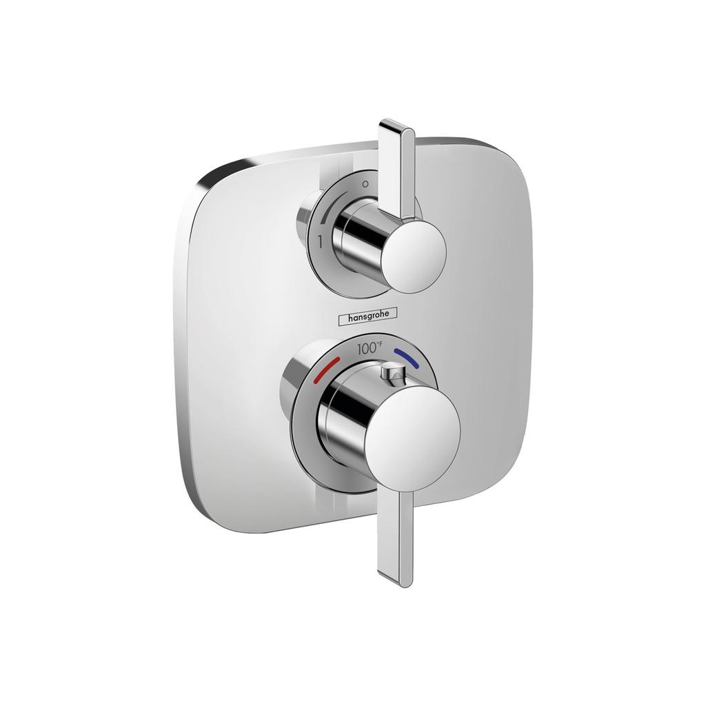 Hansgrohe 15708001 Ecostat E Thermostatic Trim With Volume Control Chrome 1