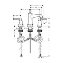 Hansgrohe 04774000 Joleena Widespread Faucet 100 Chrome 2