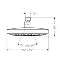 Hansgrohe 04387000 Croma Select E Showerhead 180 Chrome 2