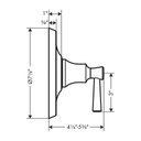 Hansgrohe 04779670 Joleena Pressure Balance Trim Matte Black 2