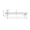 Hansgrohe 04731820 Raindance E Showerarm 15 Brushed Nickel 2