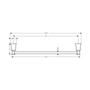 Hansgrohe 04785670 Joleena Towel Bar 24 Matte Black 2