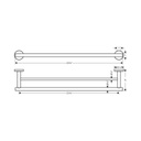 Hansgrohe 41712000 Logis Universal Double Towel Bar Chrome 2