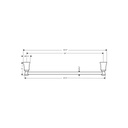 Hansgrohe 04785000 Joleena Towel Bar 24 Chrome 2