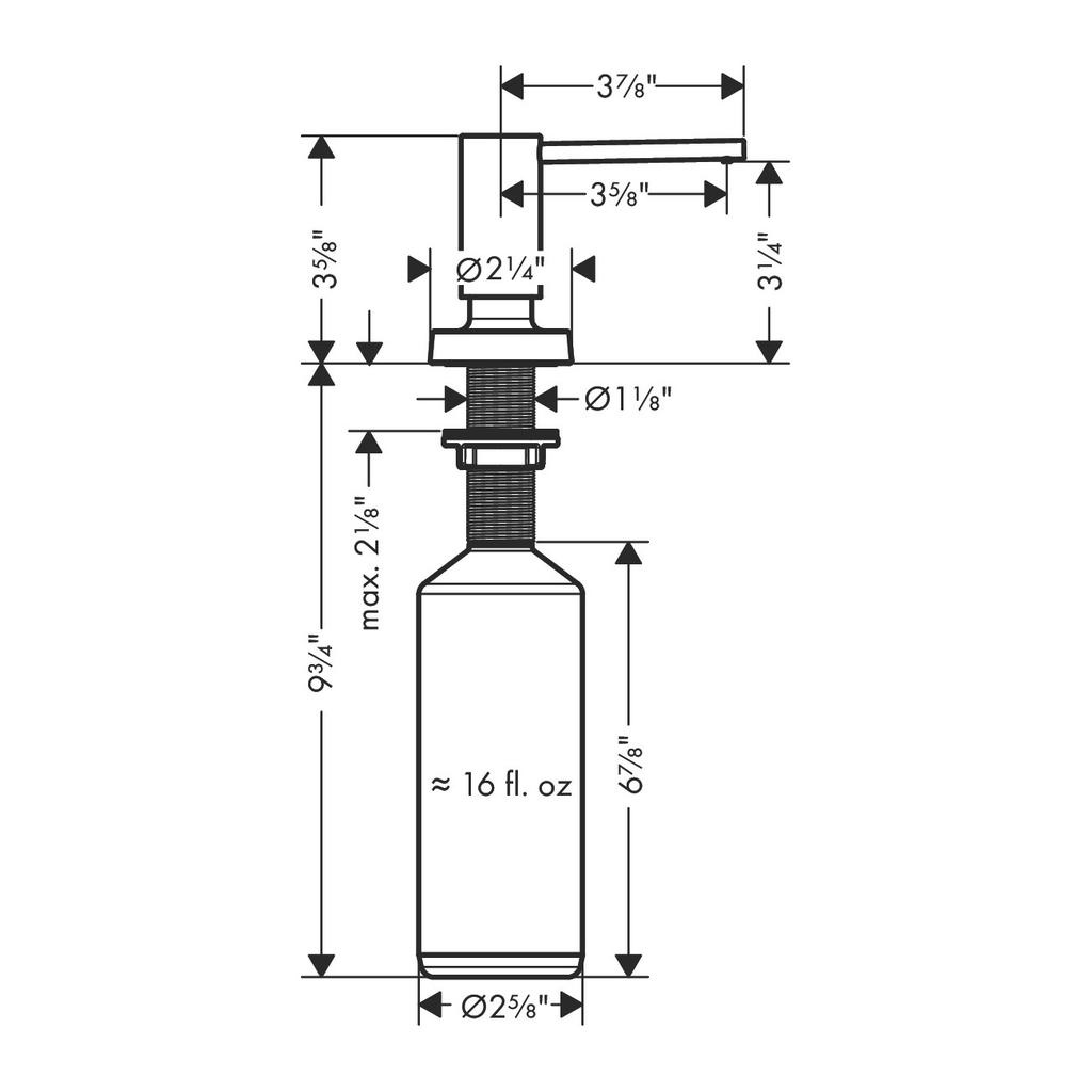 Hansgrohe 40448001 Talis Soap Dispenser Chrome 2