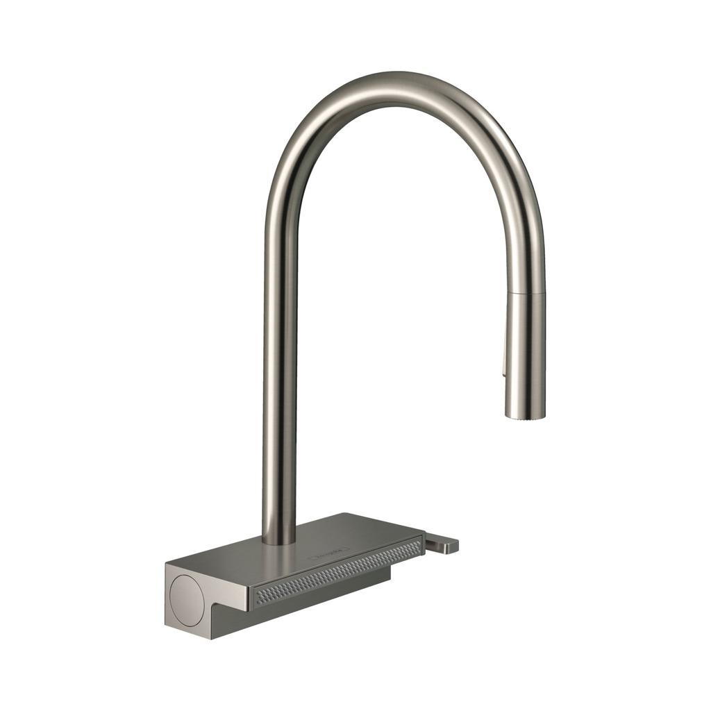 Hansgrohe 73837801 Aquno Select Pull Down Kitchen Faucet Stainless Steel 1