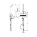 Hansgrohe 73837671 Aquno Select Pull Down Kitchen Faucet Matte Black 3