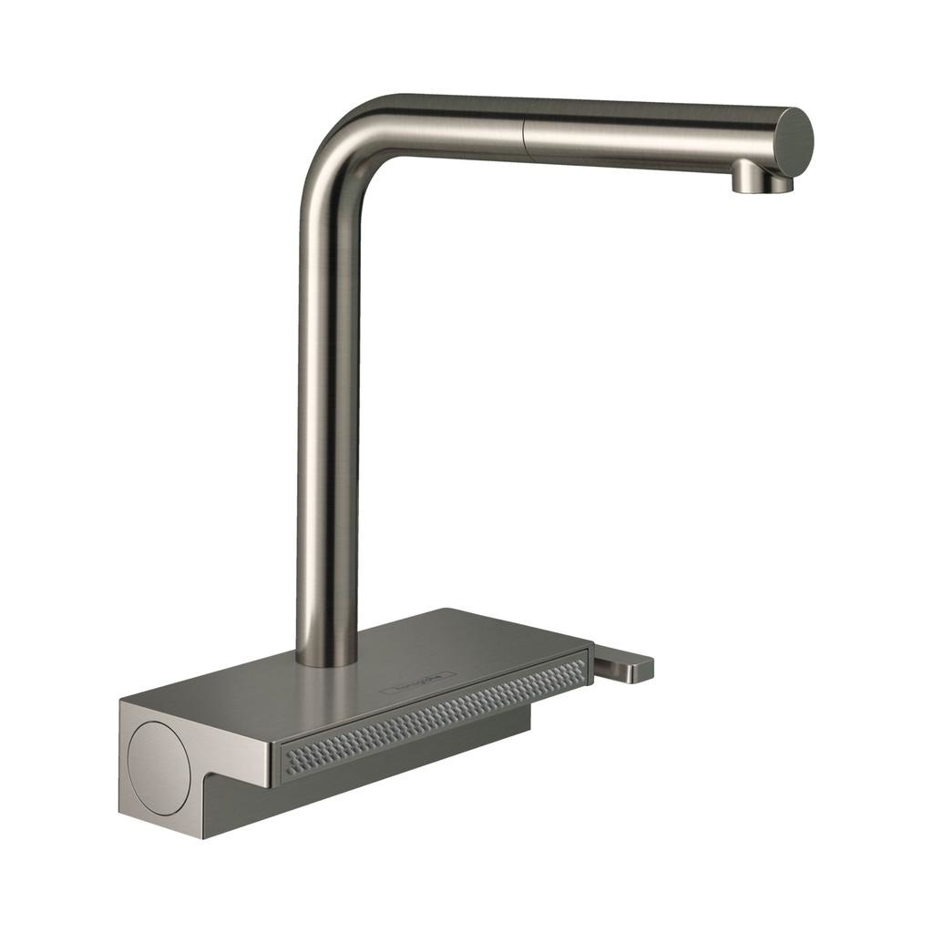 Hansgrohe 73836801 Aquno Select Pull Out Kitchen Faucet Stainless Steel 1