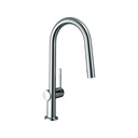 Hansgrohe 72846001 Talis N A Shaped Pull Down Kitchen Faucet Chrome 1