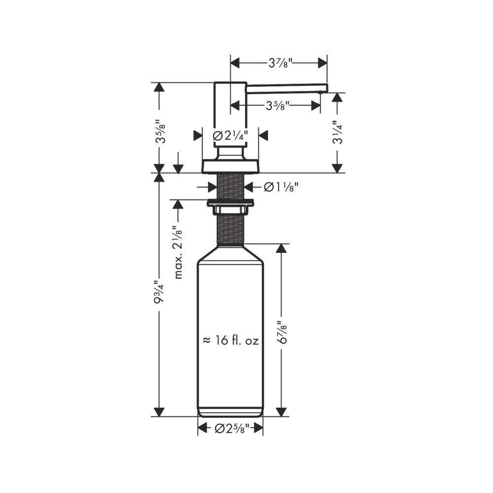Hansgrohe 40448671 Talis Soap Dispenser Matte Black 2