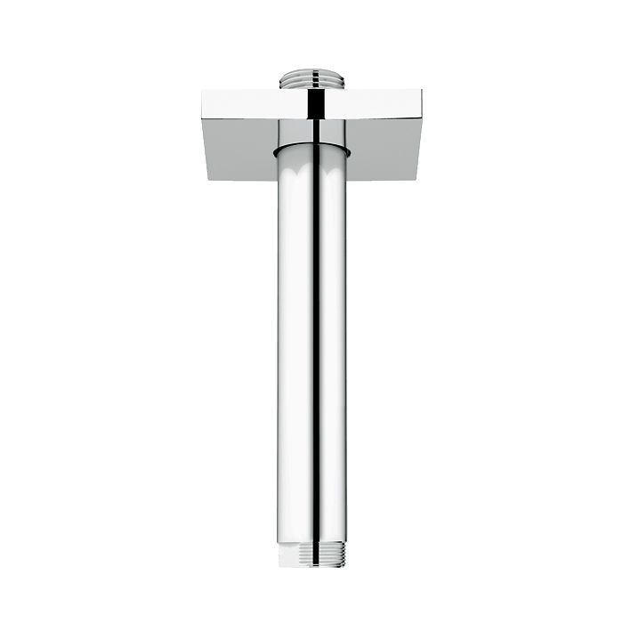 Grohe 27486000 Rainshower 6" Ceiling Shower Arm Square Flange Chrome 1