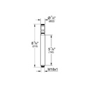 Grohe 27921000 Retro-Fit 6" Bar Height Extension Chrome 2