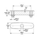 Grohe 07552000 10" Euro Escutcheon Chrome 2