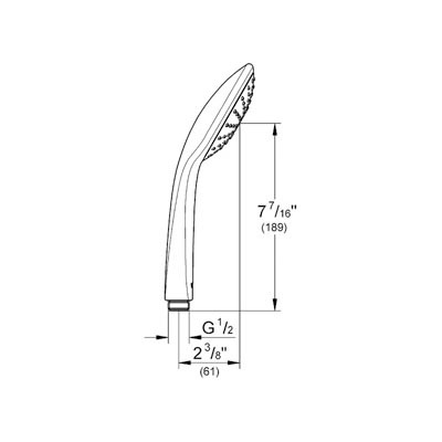 Grohe 2726500E Euphoria Mono Hand Shower Chrome 2
