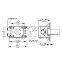 Grohe 35029000 Rapido C Rough-in For Single Volume Control 27623 2