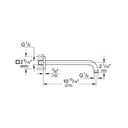 Grohe 27489000 Rainshower 12" Shower Arm Chrome 2