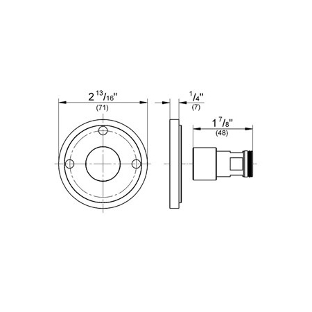 Grohe 26030000 Retro-Fit Spacer Chrome 2
