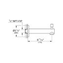 Grohe 13275EN1 Concetto Diverter Tub Spout Brushed Nickel 2