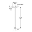Grohe 28492EN0 Rainshower 12" Ceiling Shower Arm Brushed Nickel 2