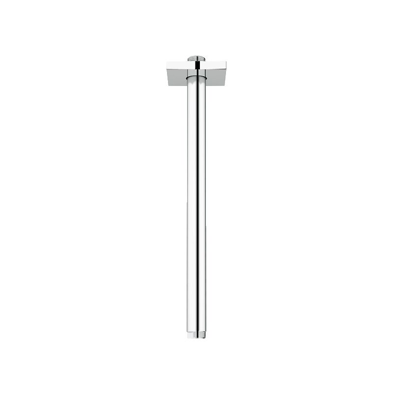 Grohe 27487000 12" Ceiling Shower Arm Square Flange Chrome 1