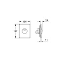 Grohe 38862SD0 Skate Actuator Plate Real Steel 2