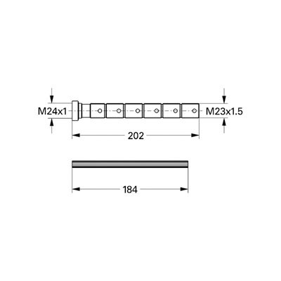 Grohe 45203000 Extension Kit for Volume Control 2
