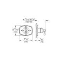 Grohe 19839000 Grohtherm 2000 Authentic Custom Shower Thermostatic Trim With Control Module Chrome 2