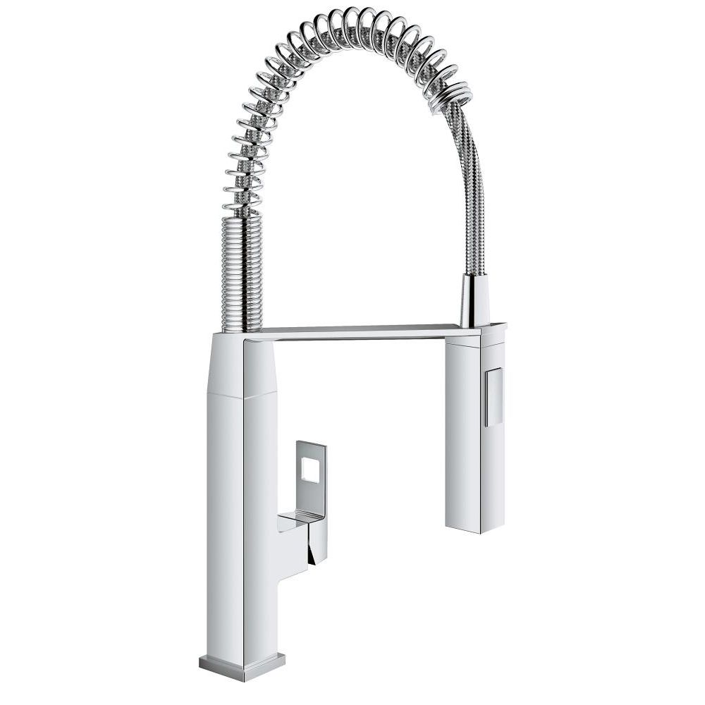 Grohe 31401000 Eurocube Single Handle Kitchen Faucet Chrome 1