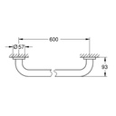 Grohe 40794001 Essentials 24" Grip Bar Chrome 2