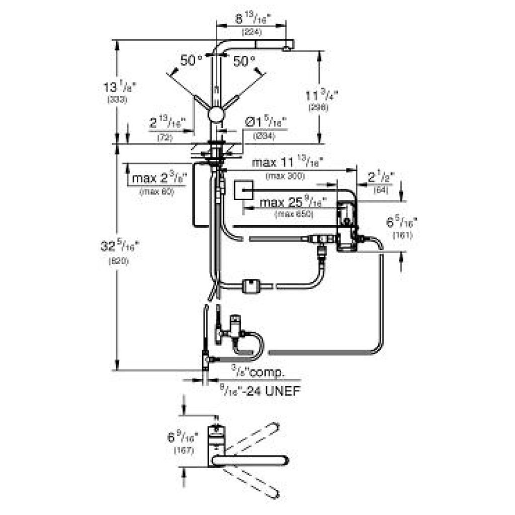 Grohe 30218001 Minta Touch Electronic Single Handle Chrome 2