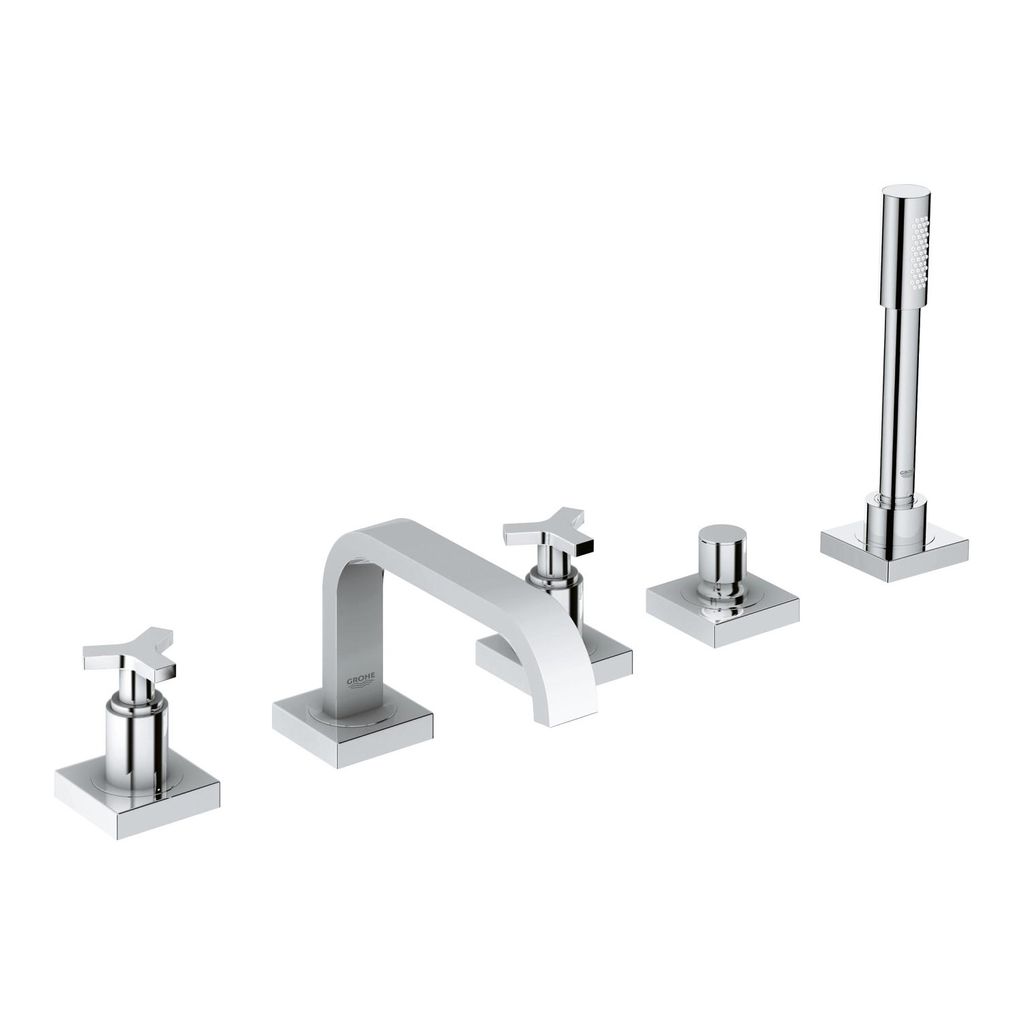 Grohe 25083001 Allure Five Hole Bathtub Faucet With Handshower Chrome 1