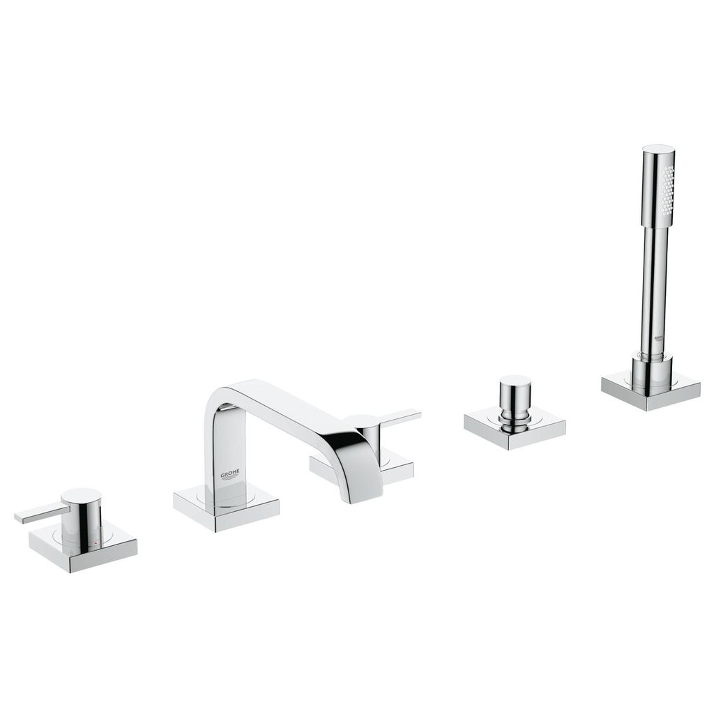 Grohe 25097001 Allure Five Hole Bathtub Faucet With Handshower Chrome 1