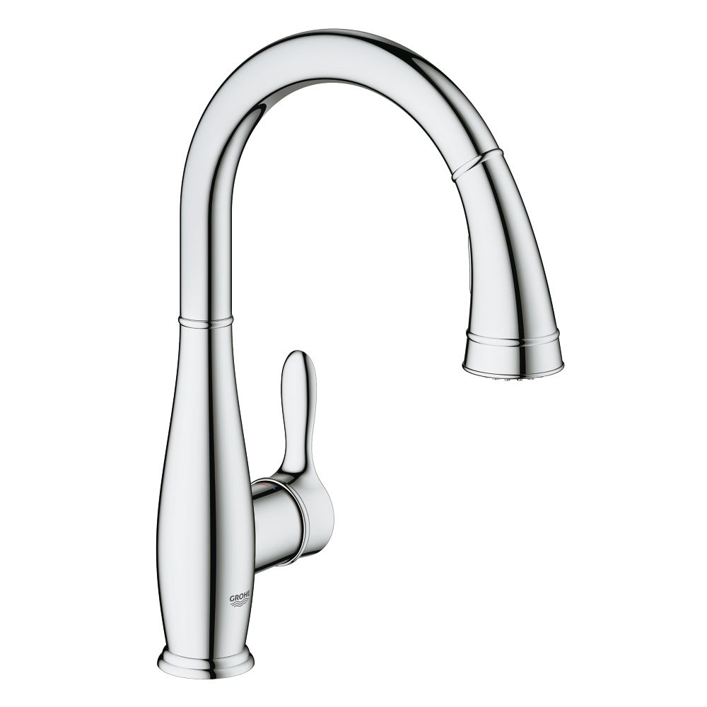 Grohe 30213001 Parkfield Single Handle Pull Out Kitchen Faucet Chrome 1