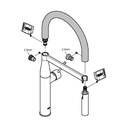 Grohe 30321DU0 GROHFlex Kitchen Hose Spout 2