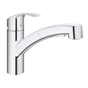 Grohe 30306000 Eurosmart Single Handle Pull Out Kitchen Faucet Chrome 1