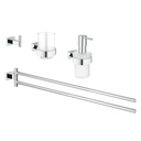 Grohe 40847001 Essentials Cube Bathroom Accessories Set 4-in-1 Chrome 1