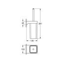 Grohe 40857000 Selection Cube Toilet Brush Set Chrome 2