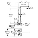 Grohe 26420000 Euphoria Cube Shower System With Thermostat Chrome 2